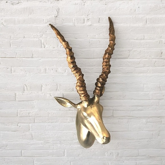 Cast Aluminumum Gazelle Bust - Picture 1 of 9